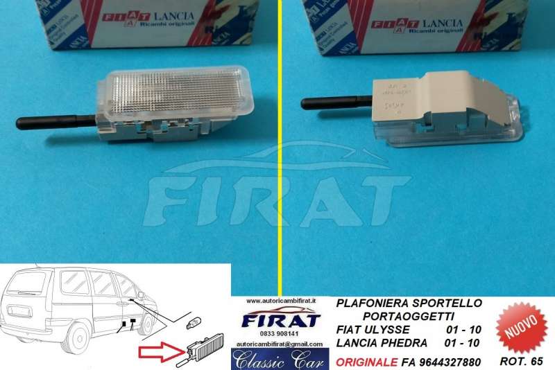 PLAFONIERA PORTAOGGETTI FIAT ULYSSE LANCIA PHEDRA (9644327880)